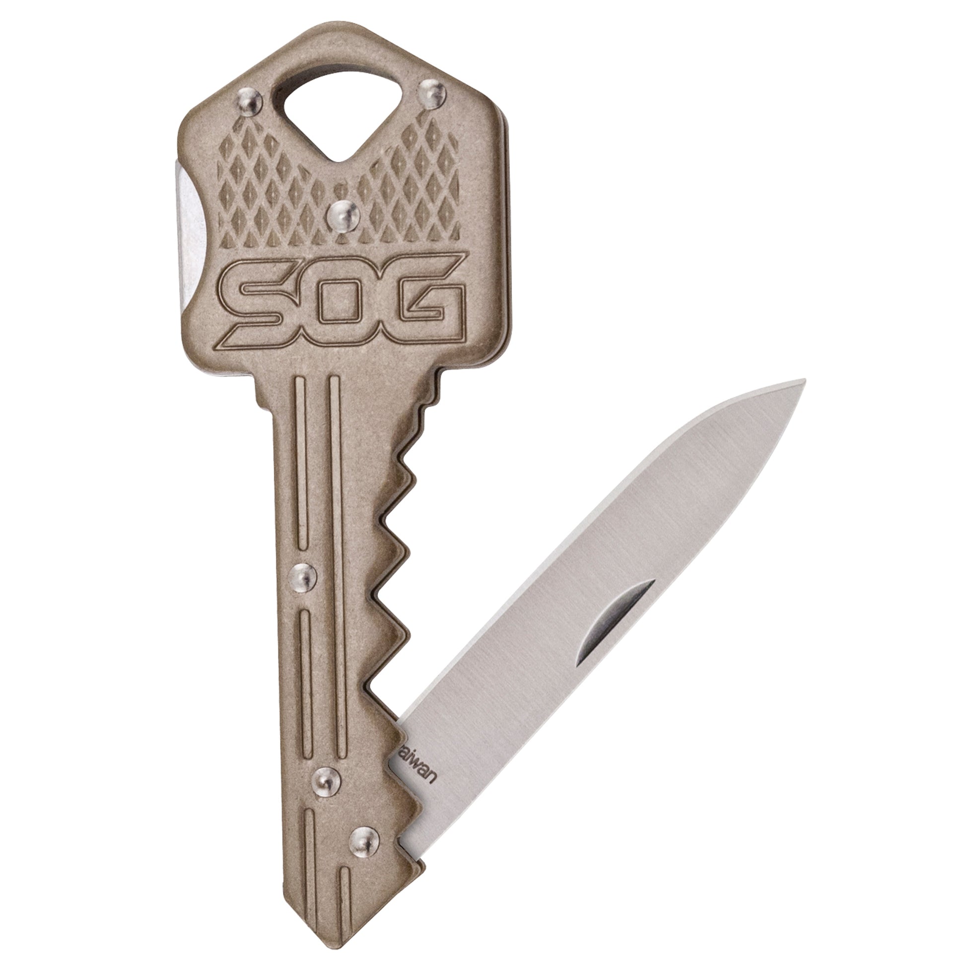 SOG KEY Knife Brass 1.5"