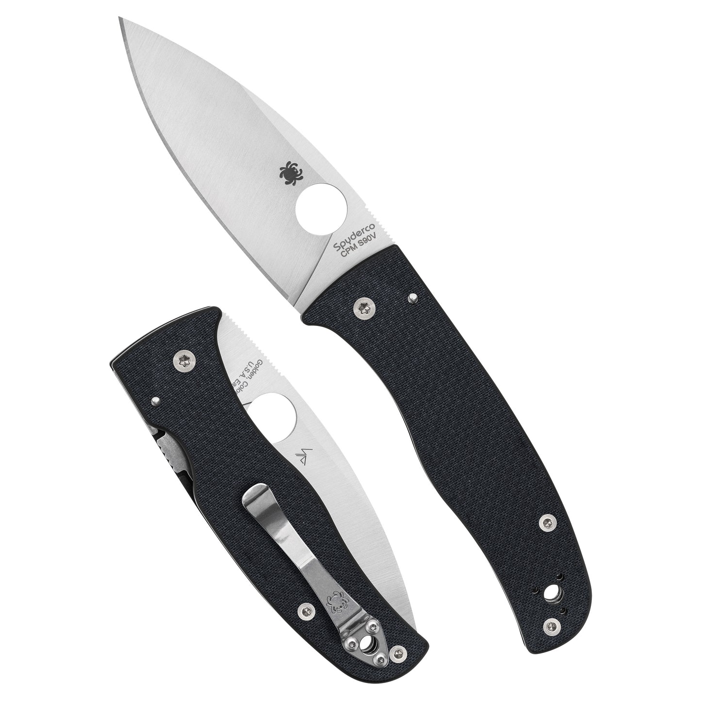 Spyderco Bodacious CF 3.63" Blk/slv