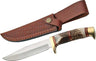 Szco Steel Stag 5.75" Steel Wolf Stag Hunter W/sheath