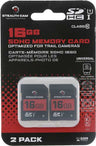 Stealth CAM Sdhc Memory Card 16gb 2PK Super Speed Class 10
