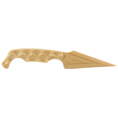Stroup Knives Ultralite Non-Metallic, Fixed Blade Knife, 3.75" Dagger Blade, 7.5" Overall Length, Zytel Blade, Plain Edge, Matte Finish, Flat Dark Earth, Includes Kydex Sheath