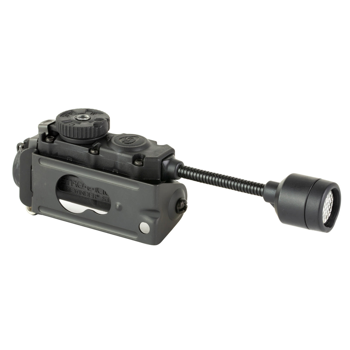 Streamlight Sidewinder Stalk, Military Helmet Light System w/Flexible Stalk, 76 Lumens, 12-200 Candela, 5.6 Hours of Run Time on High, 95 Hours of Run Time on Low, Black