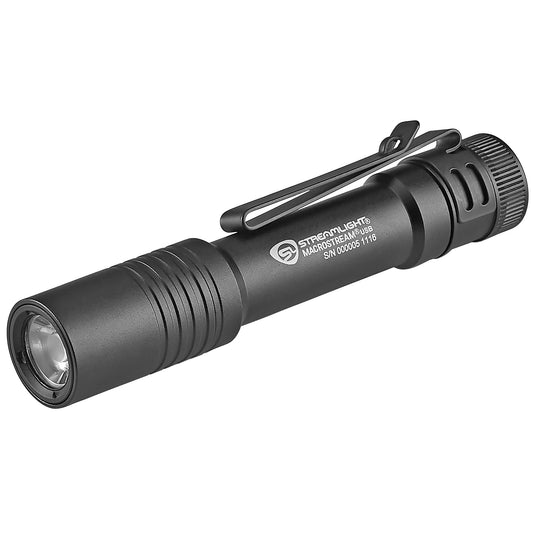 Streamlight Macrostream, Flashlight, 500 Lumens, Black Color, Includes USB Charging Cable