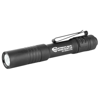 Streamlight Microstream, Flashlight, 250 Lumens, USB Charging Cord, Black