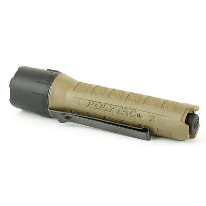 Streamlight PolyTac X, Flashlight, 600 Lumens, w/ USB Battery, Clam Pack, Coyote Brown Finish