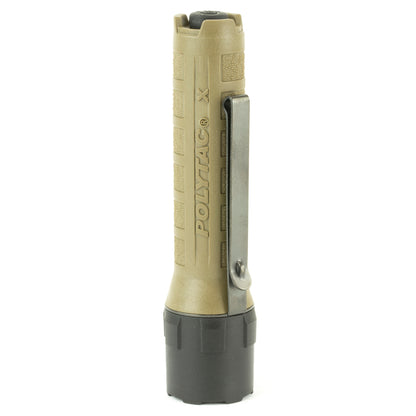 Streamlight PolyTac X, Flashlight, 600 Lumens, w/ USB Battery, Clam Pack, Coyote Brown Finish
