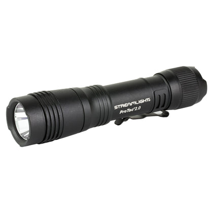 Streamlight ProTac 2.0, Flashlight, Rechargeable, 2,000 Lumens, Anodized Finish, Black, Includes SL-B50 Battery Pack and USB-C Charging Cable