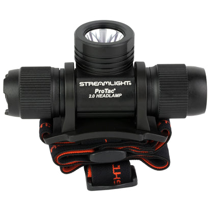 Streamlight ProTac 2.0, Headlamp, Rechargeable, 2,000 Lumens, Anodized Finish, Black, Includes SL-B50 Battery Pack and USB-C Charging Cable