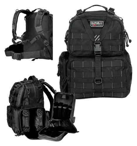 GPS Tactical Range Backpack W/waist Strap Black Nylon