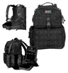 GPS Tactical Range Backpack W/waist Strap Black Nylon