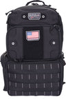 GPS Tactical Range Backpack Tall W/waist Strap Black Nylon