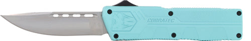 Cobratec Lightweight OTF Mint Blue 3.25" Drop Point