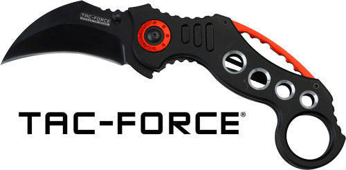 MC Tac-force 2.5" Hawkbill Blade Folder Black/red
