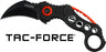 MC Tac-force 2.5" Hawkbill Blade Folder Black/red