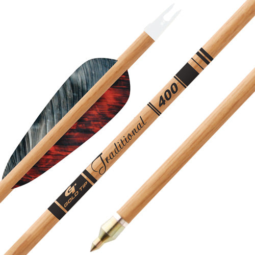 Gold TIP Arrow Traditional 4" Feathers 1/2doz