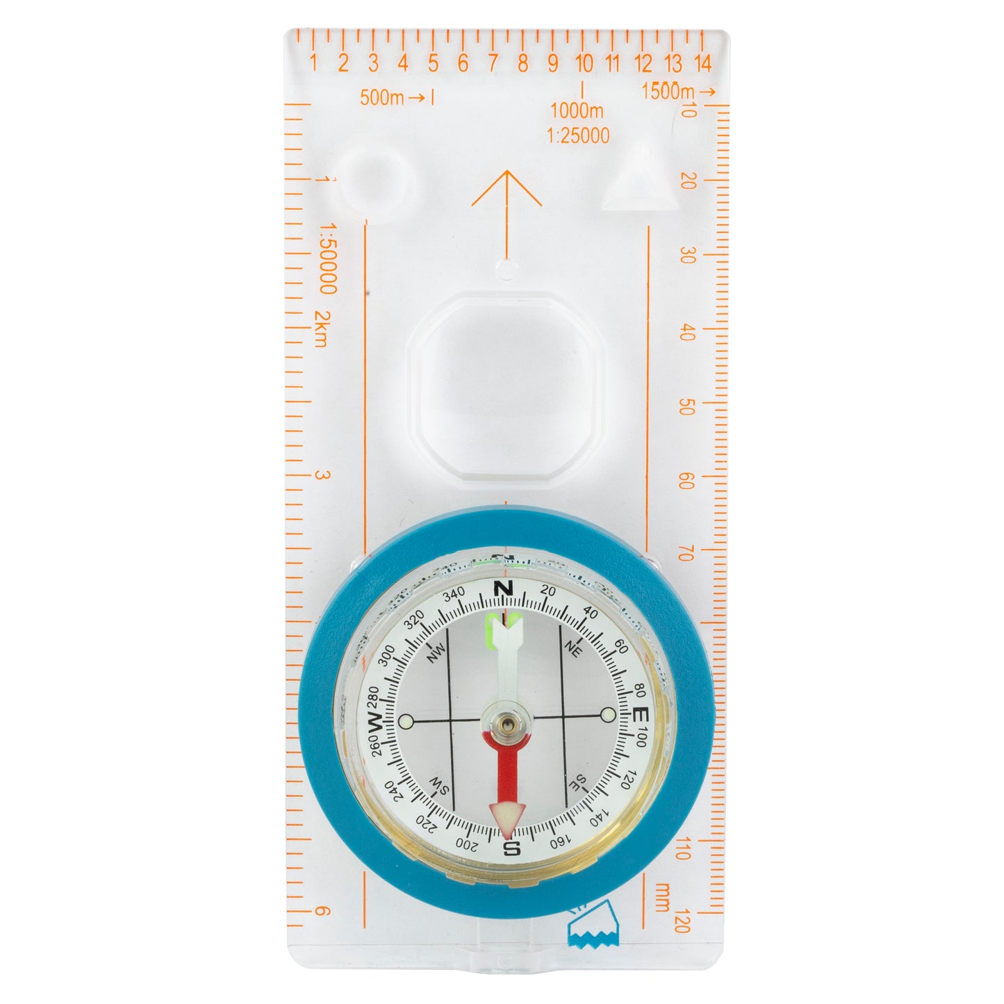 UST Deluxe MAP Compass Blue