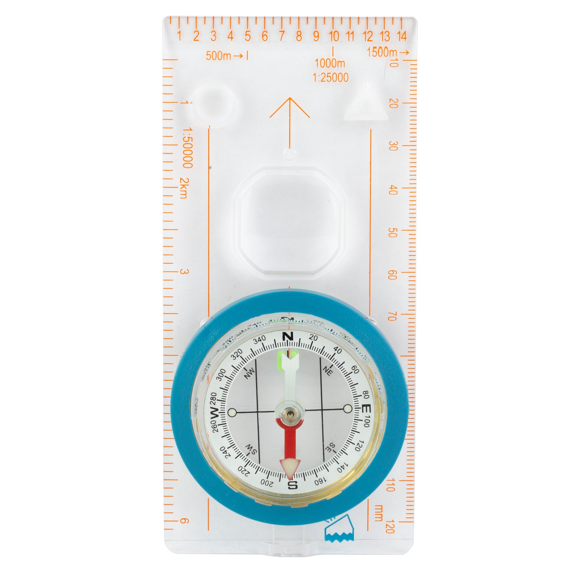 UST Deluxe MAP Compass Blue
