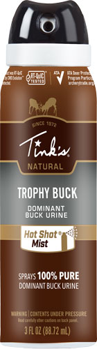 Tinks Deer Lure Trophy Buck HOT Shot Mist 3oz. Aerosol