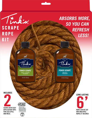 Tinks Power Scrape Rope KIT 6FT Rope Starter AND Finisher
