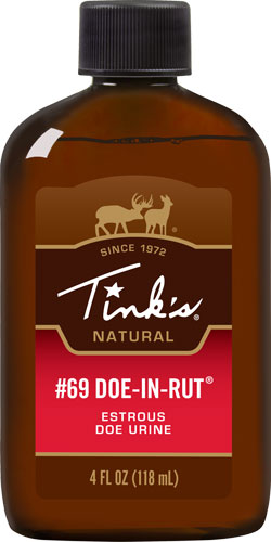 Tinks Deer Lure #69 Doe-in-rut 4FL OZ Squirt TOP Bottle