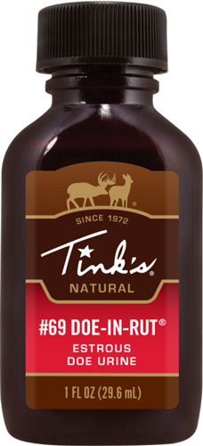 Tinks Deer Lure #69 Doe-in-rut 1FL OZ Squirt TOP Bottle