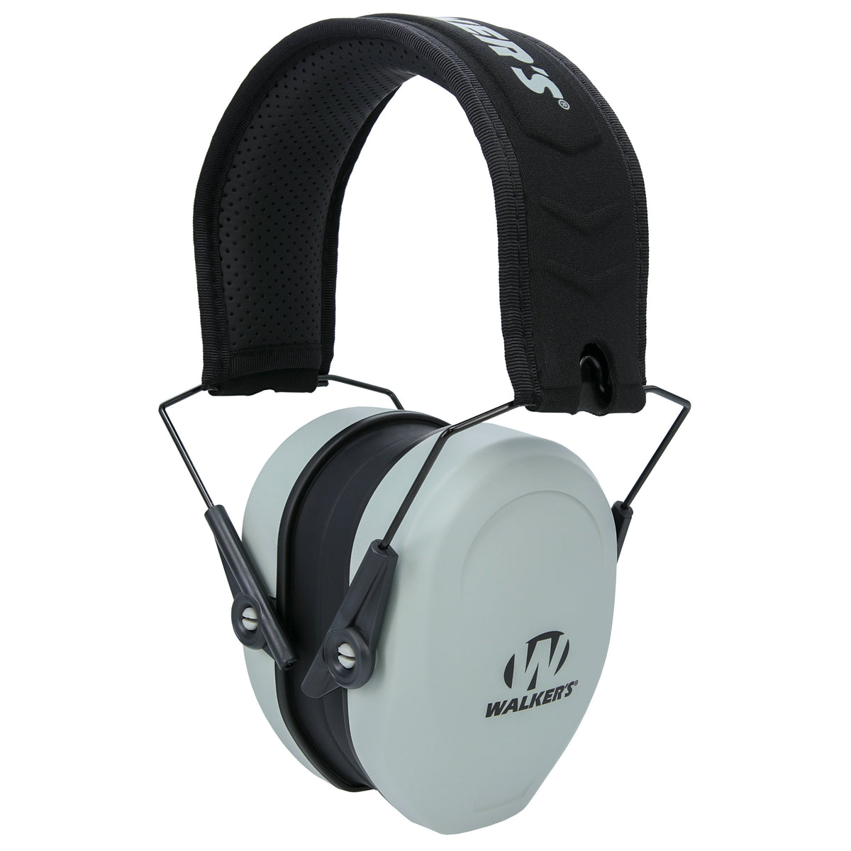 Walker's Razor Compact, Passive Earmuff, Optimized for Smaller Head Sizes, Gray