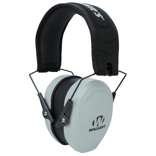 Walker's Razor Compact, Passive Earmuff, Optimized for Smaller Head Sizes, Gray