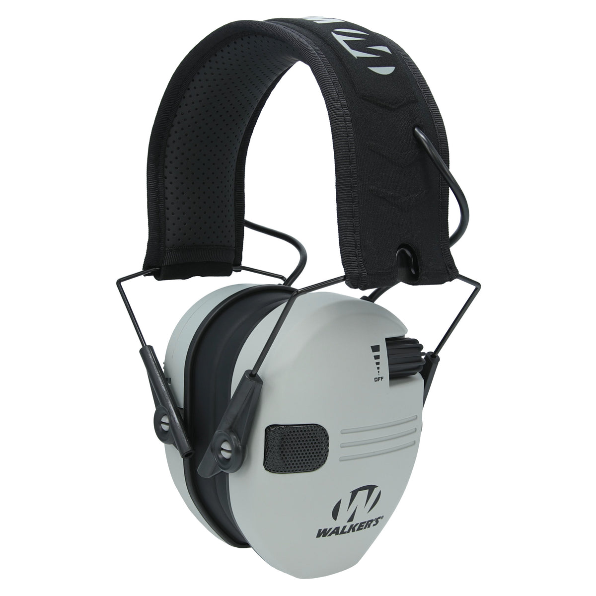 Walker's Razor Compact, Electronic Earmuff, Optimized for Smaller Head Sizes, Gray