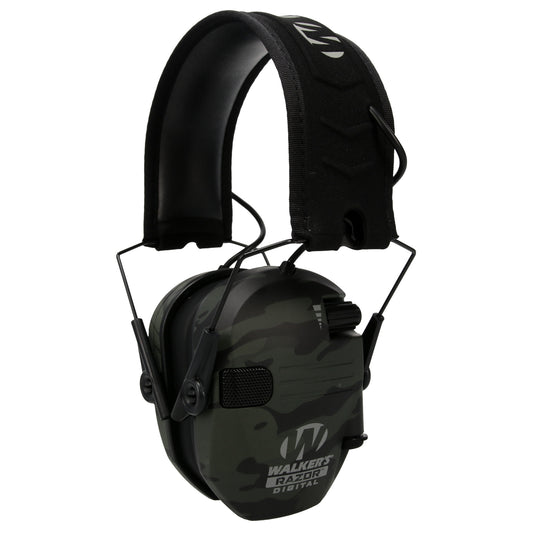 Walker's Razor Digital Muff, Electronic Earmuff, Multicam Gray Camo