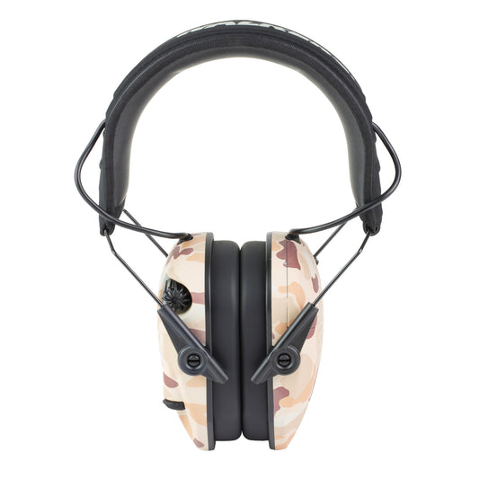 Walker's Razor Slim, Electronic Earmuff, Low-Profile Design, Tan Frog Skin Camo