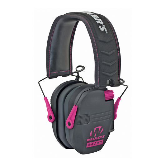 Walker's Razor SLM Elec Muff Blk/pnk