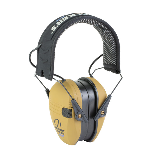 Walker's Razor X-TRM, Electronic Earmuff, Cool Mesh Headband, Comfort GEL Earpads, Battle Brown