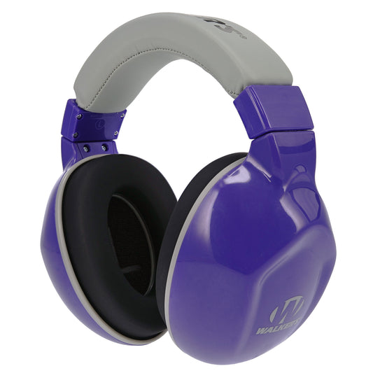 Walker's Boomies Passive Hearing Protection, Earmuff, Extra Small, Royal Plum