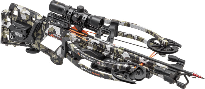 Wicked Ridge Xbow Fury 410 Acudraw De-cock 410fps Camo