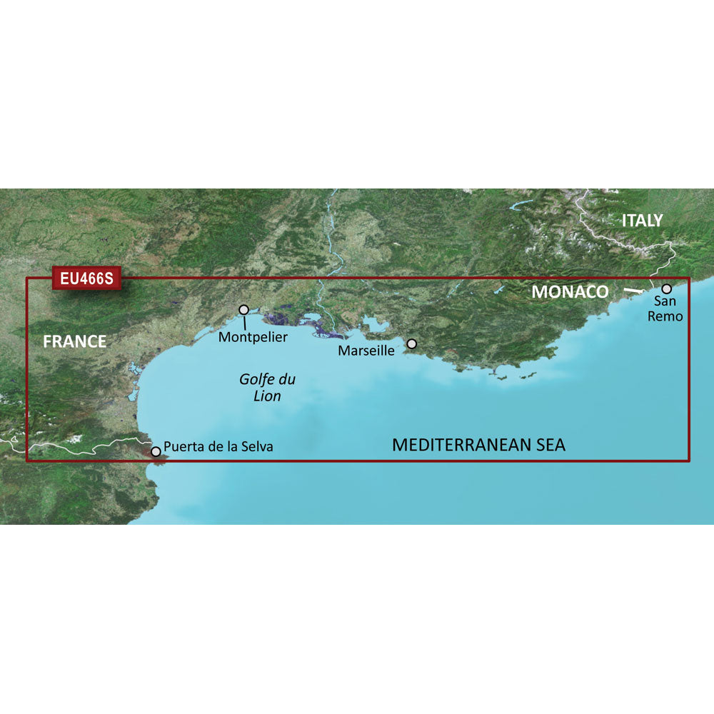Garmin BlueChart&reg; g3 Vision&reg; HD - VEU466S - Golfe Du Lion to San Remo - microSD&trade;/SD&trade;