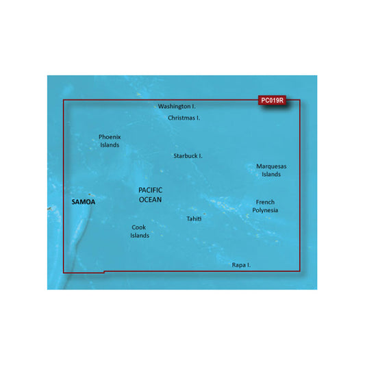 Garmin BlueChart&reg; g3 Vision&reg; HD - VPC019R - Polynesia - microSD&trade;/SD&trade;