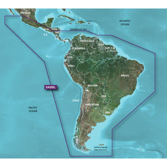Garmin BlueChart&reg; g3 HD - HXSA600X - South America - microSD&trade;/SD&trade;