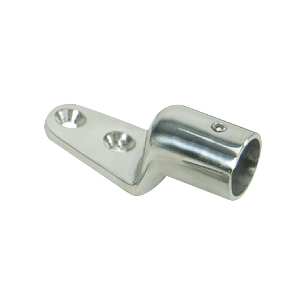 Whitecap 5-1/2&#176; Blind Base - 316 Stainless Steel - 1" Tube O.D.