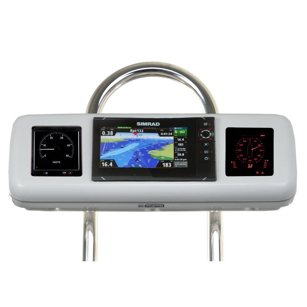 NavPod GP1606 SystemPod Pre-Cut f/Simrad NSS7 evo2 or B&G Zeus&#178; 7 & 2 Instruments f/9.5" Wide Guard