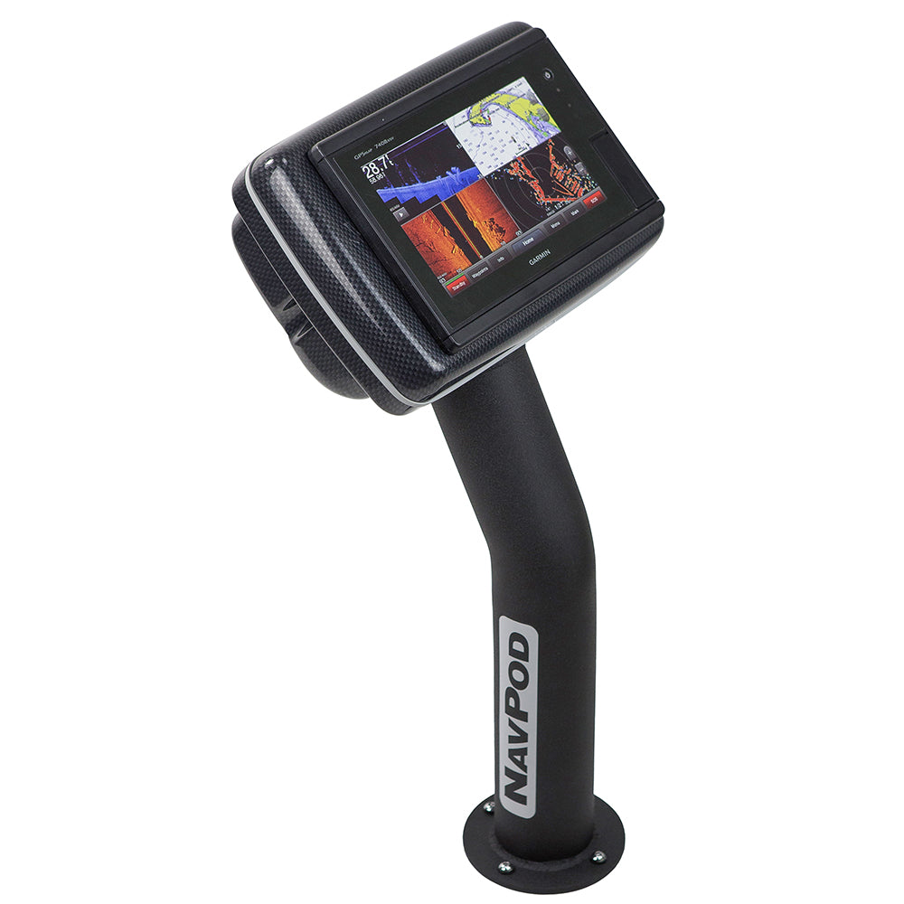 NavPod PED4800-20 PedestalPod Pre-Cut f/Garmin GPSMAP&reg; 7408, 7408xsv, 7608 &amp; 7608xsv - Carbon Black