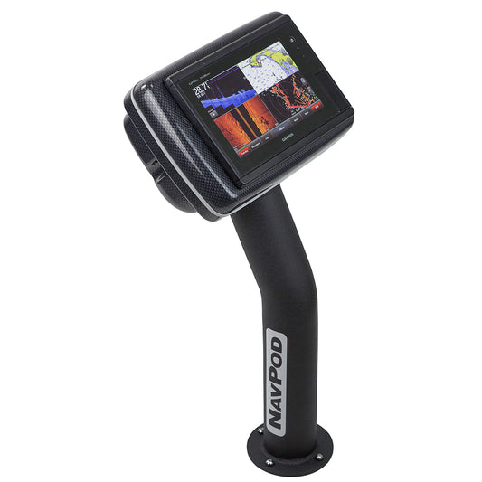 NavPod PED4800-20 PedestalPod Pre-Cut f/Garmin GPSMAP&reg; 7408, 7408xsv, 7608 &amp; 7608xsv - Carbon Black