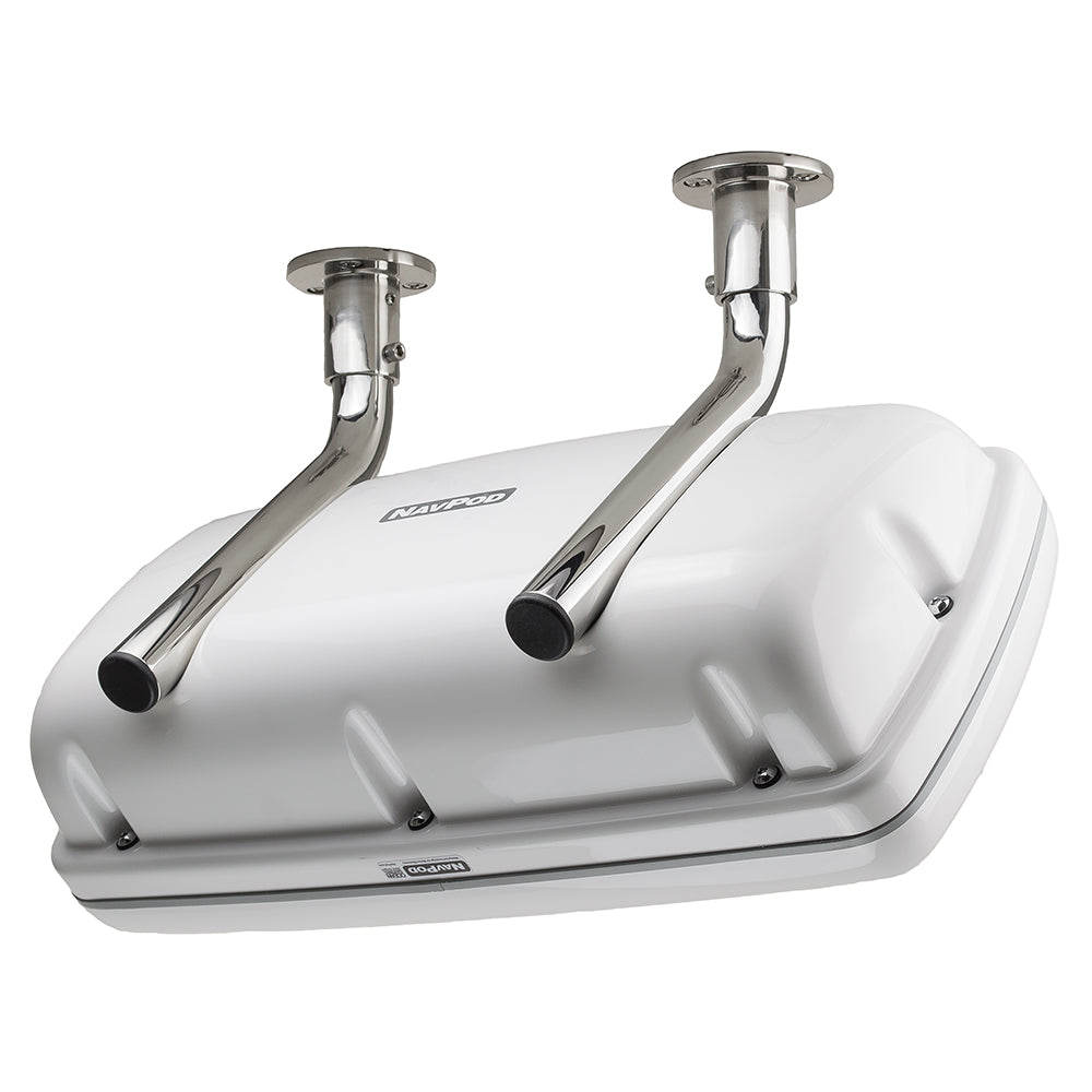 NavPod SystemPod Pre-Cut Simrad GO9/B&amp;G Vulcan9 &amp; 1 Instrument (Simrad IS42/B&amp;G Triton&sup2;/AP44 Square Hole) f/9.5" Wide Guard