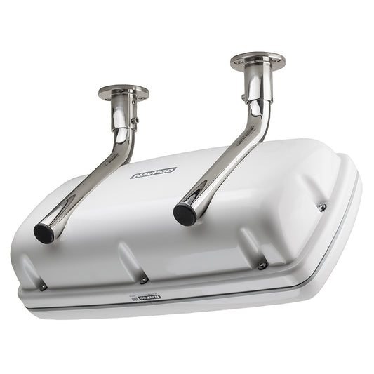 NavPod SystemPod Pre-Cut Simrad GO9/B&amp;G Vulcan9 &amp; 1 Instrument (Simrad IS42/B&amp;G Triton&sup2;/AP44 Square Hole) f/9.5" Wide Guard