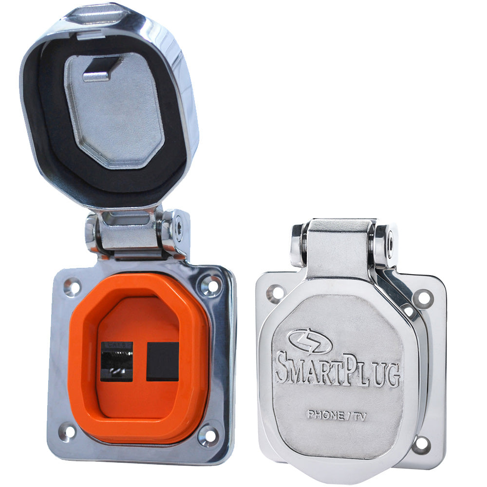 SmartPlug Single Ethernet Connector - Stainless Steel