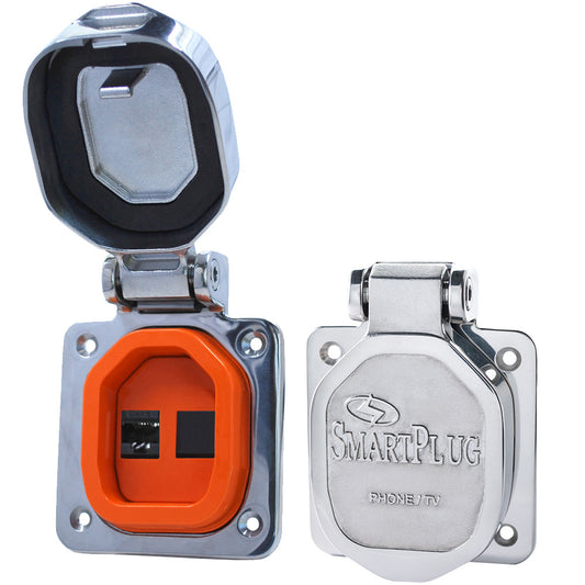 SmartPlug Single Ethernet Connector - Stainless Steel