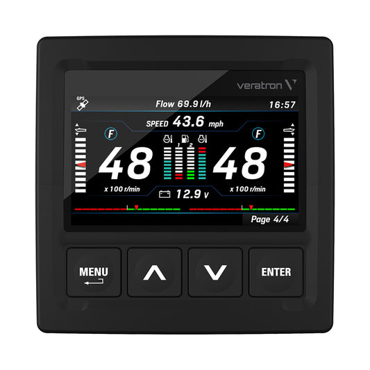 Veratron OceanLink&reg; 4.3" NMEA 2000&reg; Certified TFT Gateway - Black