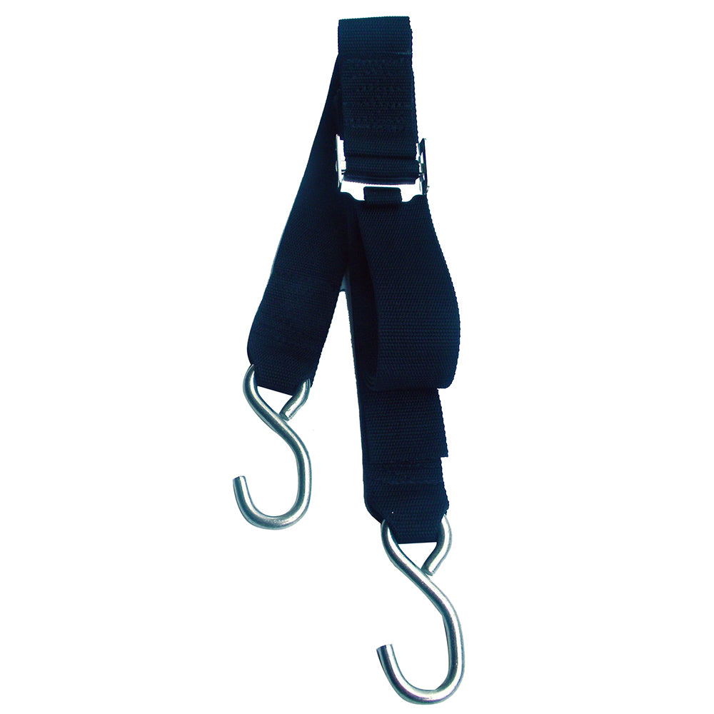 Rod Saver Stainless Steel Roller Buckle Gunwale Tie-Down - 2" x 16&#39;