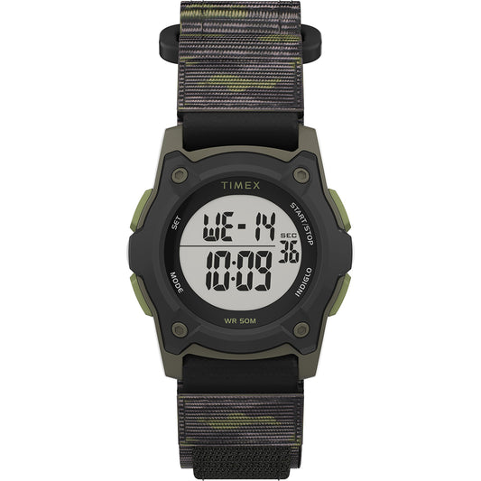 Timex Kid&#39;s Digital 35mm Watch - Green Camo w/Fastwrap Strap