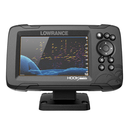 Lowrance HOOK Reveal 5 Chartplotter/Fishfinder w/SplitShot Transom Mount Transducer &amp; US Inland Charts