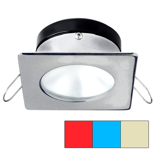 i2Systems Apeiron A1120 Spring Mount Light - Square/Round - Red, Warm White &amp; Blue - Brushed Nickel